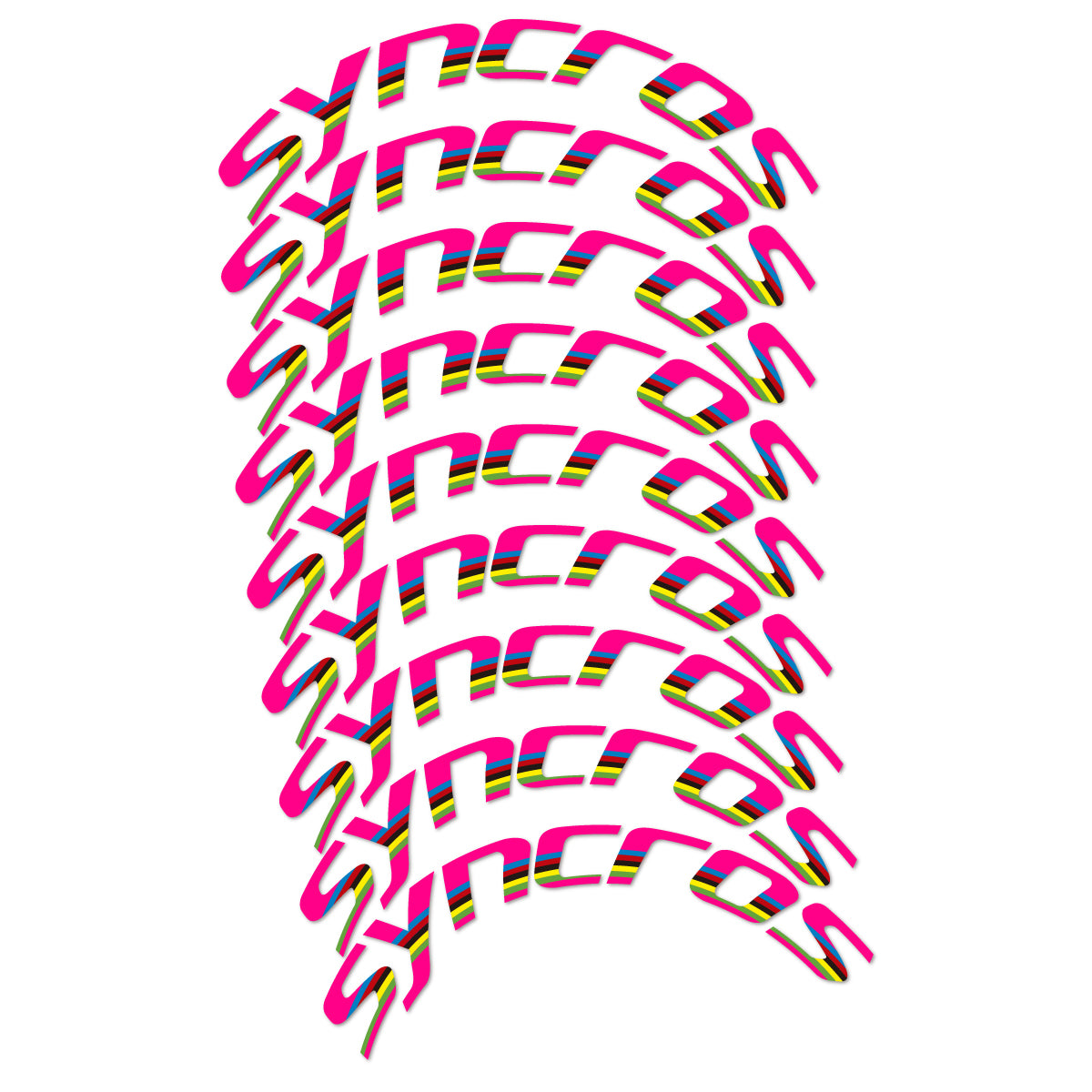 Stickers roue vélo Syncros 80 mm Disc autocollant vinyle