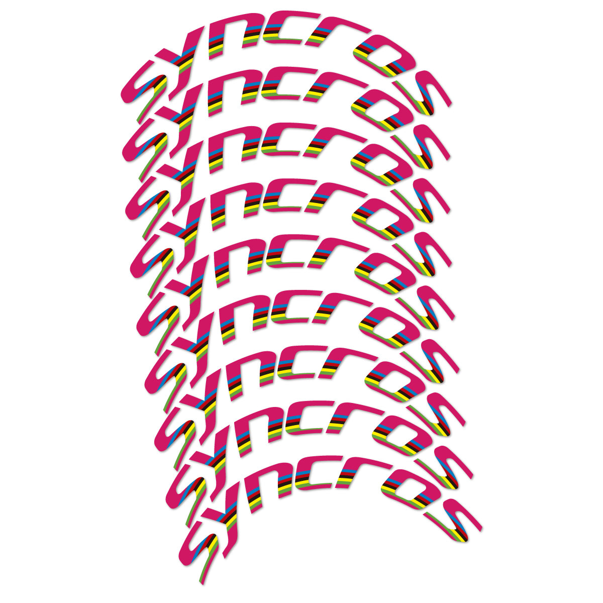 Stickers roue vélo Syncros 80 mm Disc autocollant vinyle
