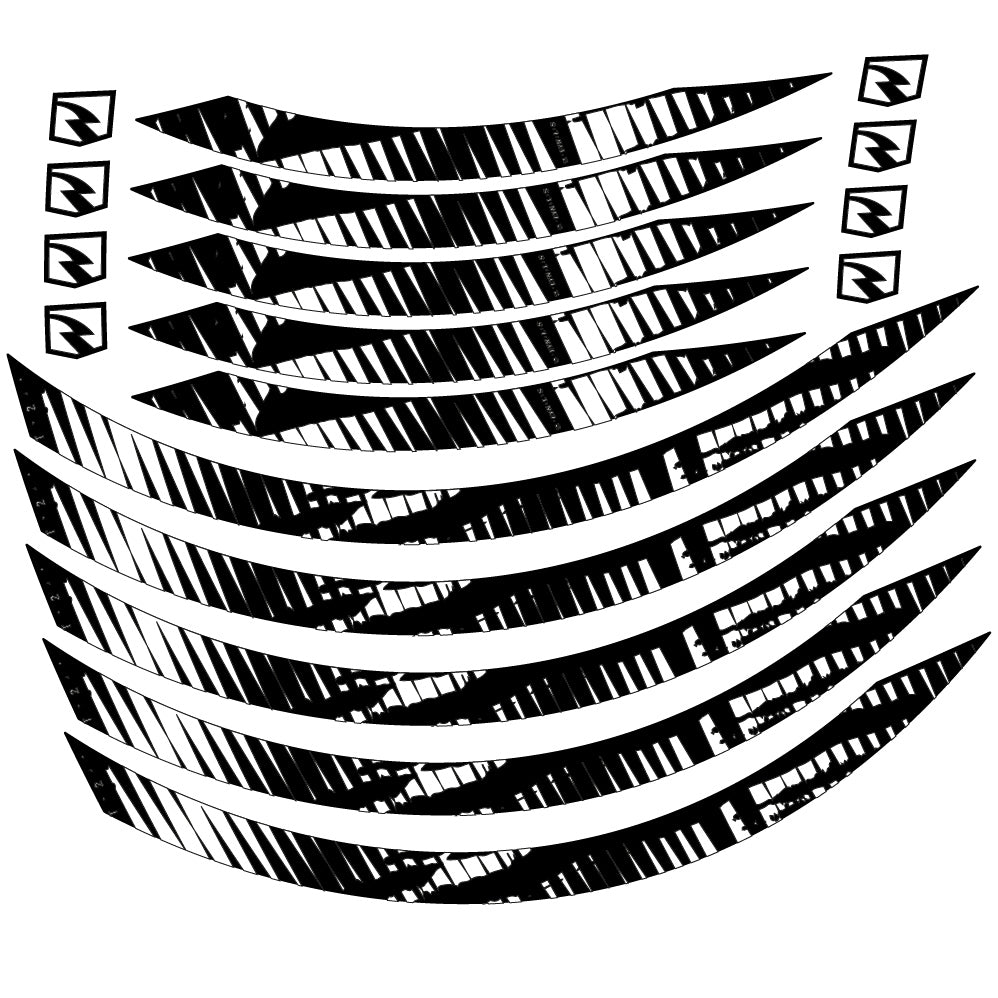 Stickers Autocollant compatible avec Mountain Wheel, Vinyle sticker Autocollants roues