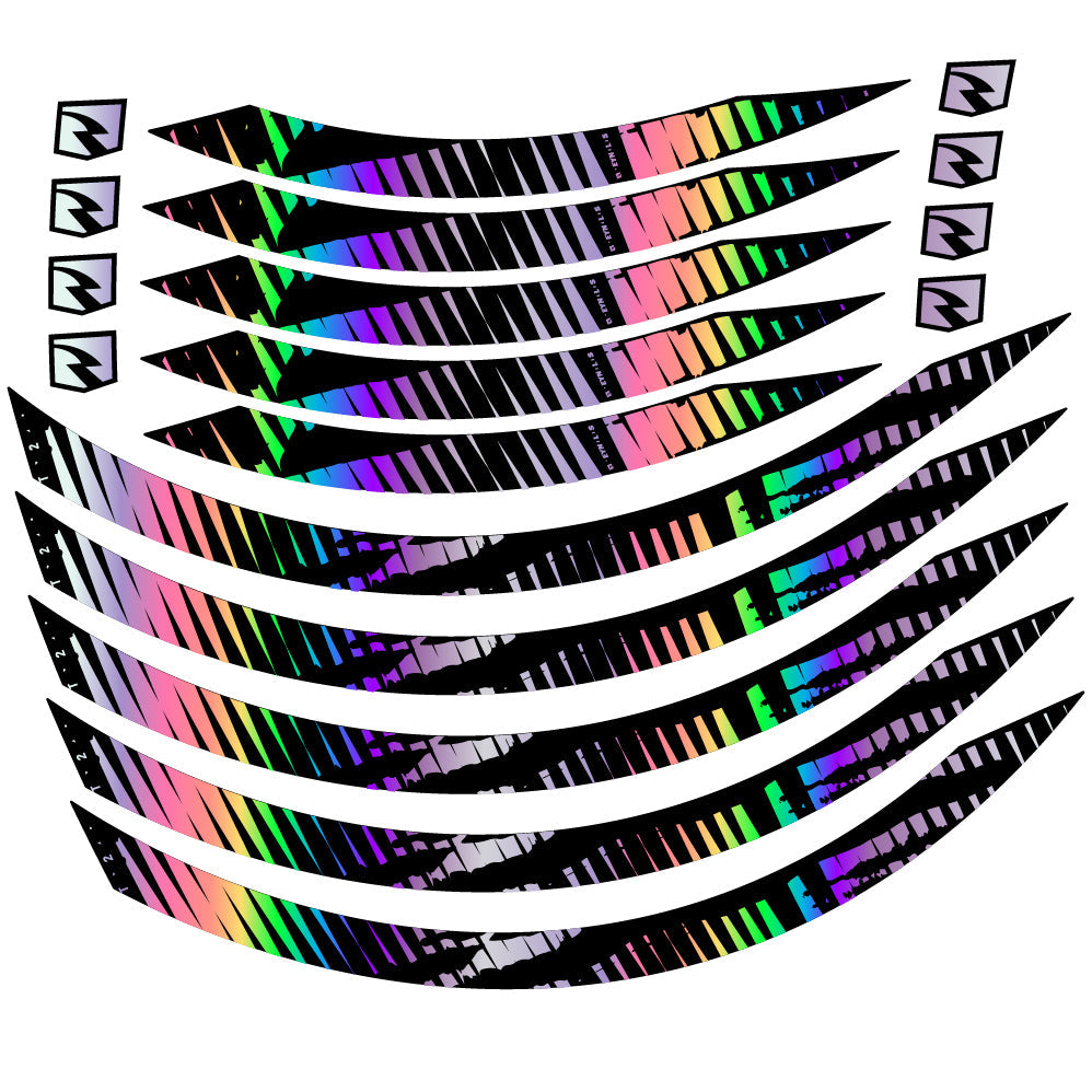 Stickers Autocollant compatible avec Mountain Wheel, Vinyle sticker Autocollants roues