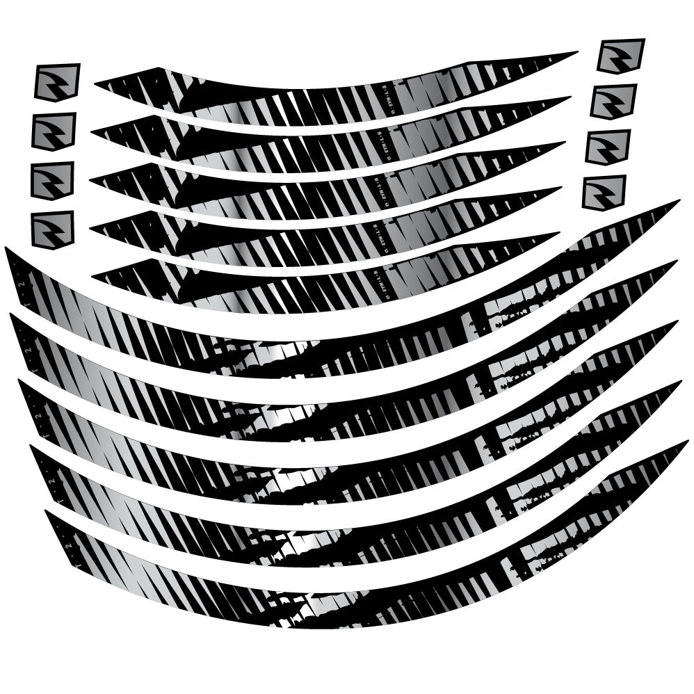 Stickers Autocollant compatible avec Mountain Wheel, Vinyle sticker Autocollants roues