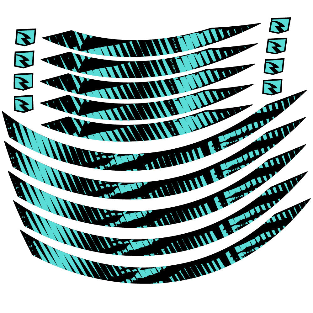 Stickers Autocollant compatible avec Mountain Wheel, Vinyle sticker Autocollants roues