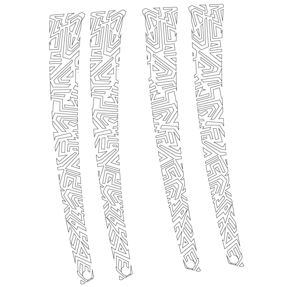 Stickers Abstract Texture Geometric Pattern compatibles Autocollants fourche Route