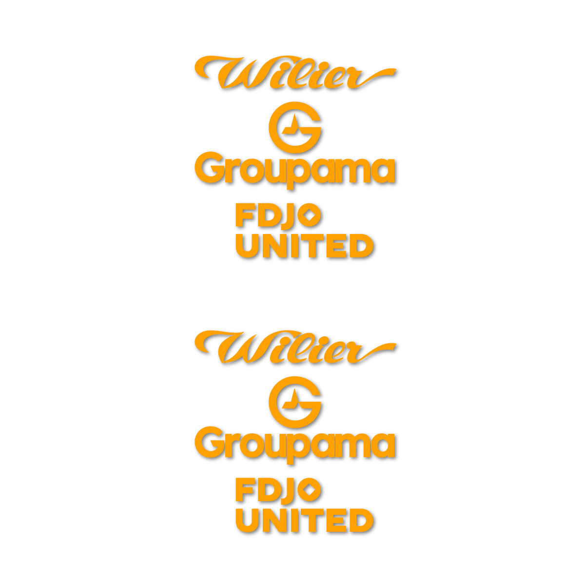 Stickers cadre vélo Wilier Groupama FDJO United Logo 2 autocollant vinyle