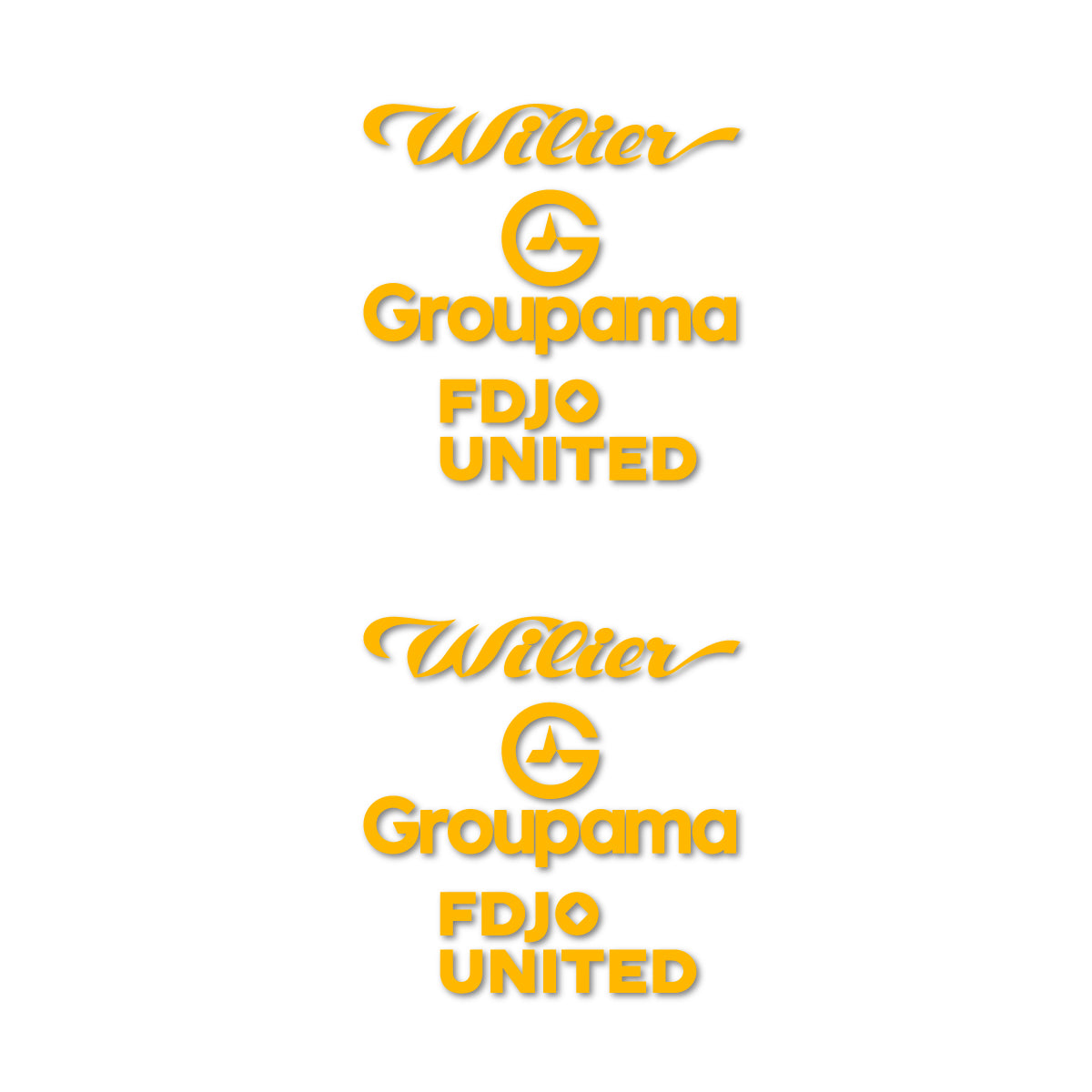 Stickers cadre vélo Wilier Groupama FDJO United Logo 2 autocollant vinyle