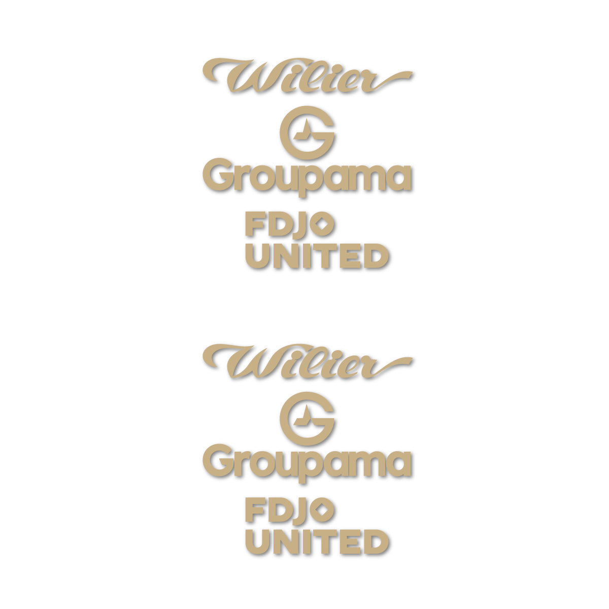 Stickers cadre vélo Wilier Groupama FDJO United Logo 2 autocollant vinyle