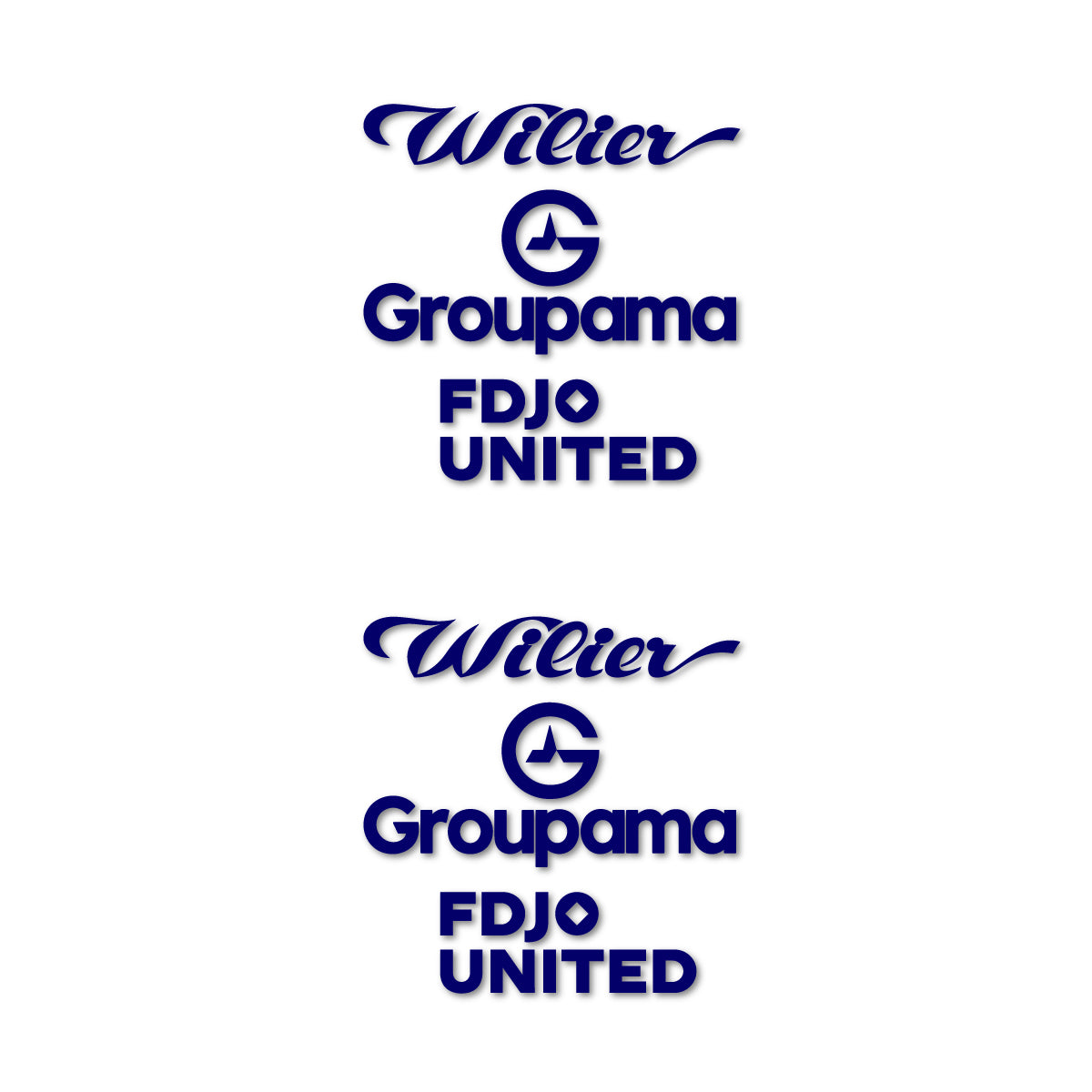 Stickers cadre vélo Wilier Groupama FDJO United Logo 2 autocollant vinyle