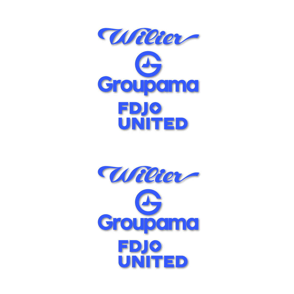 Stickers cadre vélo Wilier Groupama FDJO United Logo 2 autocollant vinyle