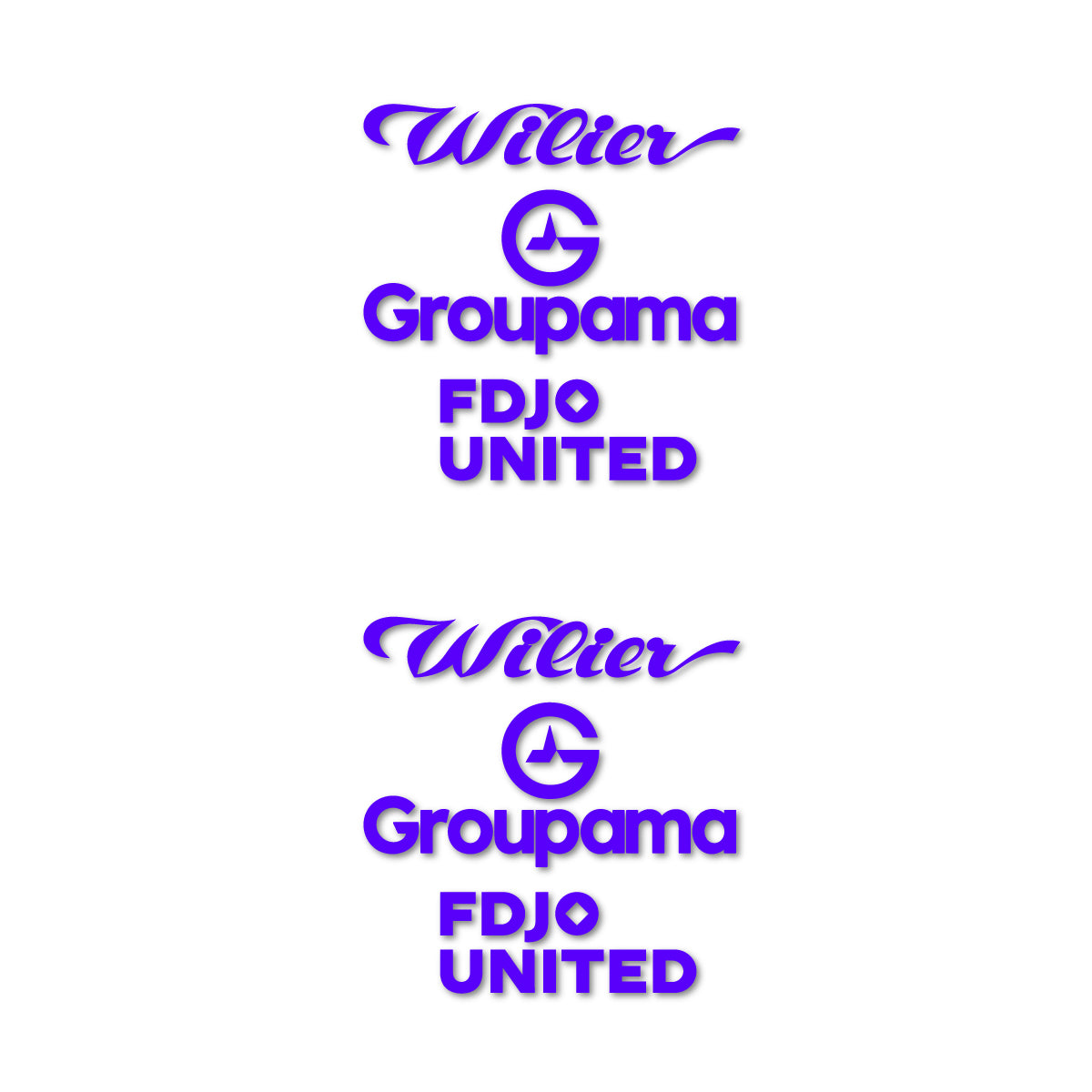Stickers cadre vélo Wilier Groupama FDJO United Logo 2 autocollant vinyle