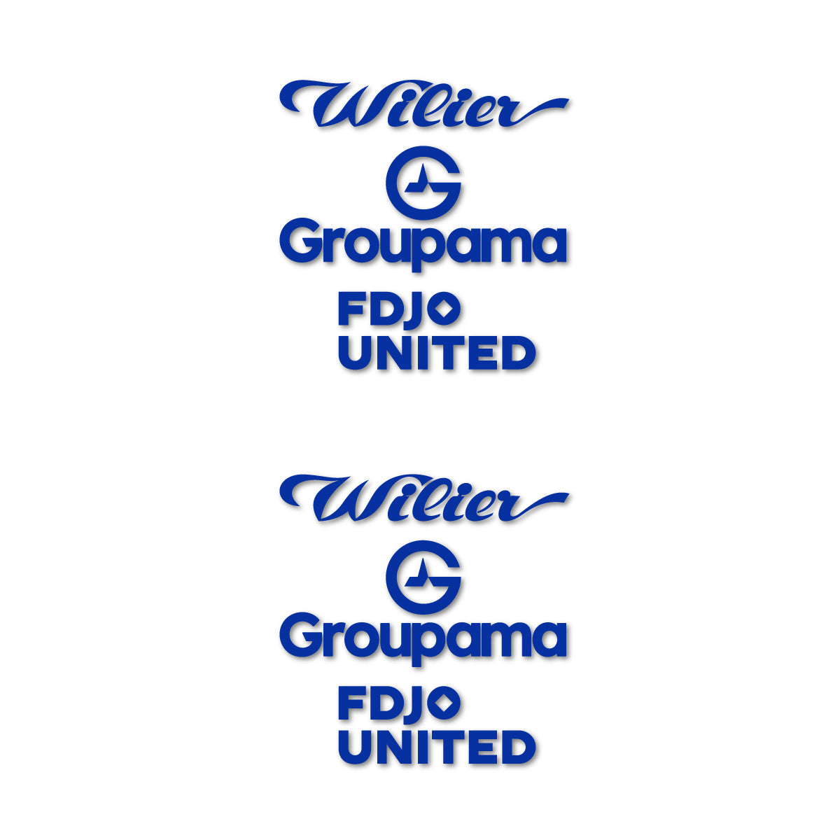 Stickers cadre vélo Wilier Groupama FDJO United Logo 2 autocollant vinyle