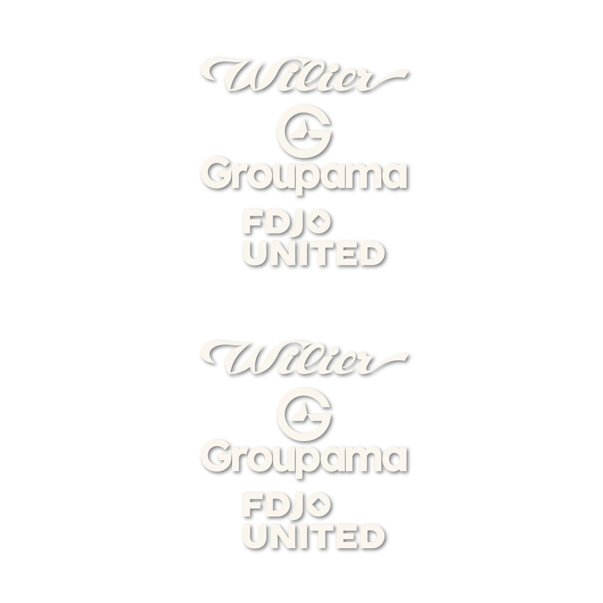 Stickers cadre vélo Wilier Groupama FDJO United Logo 2 autocollant vinyle