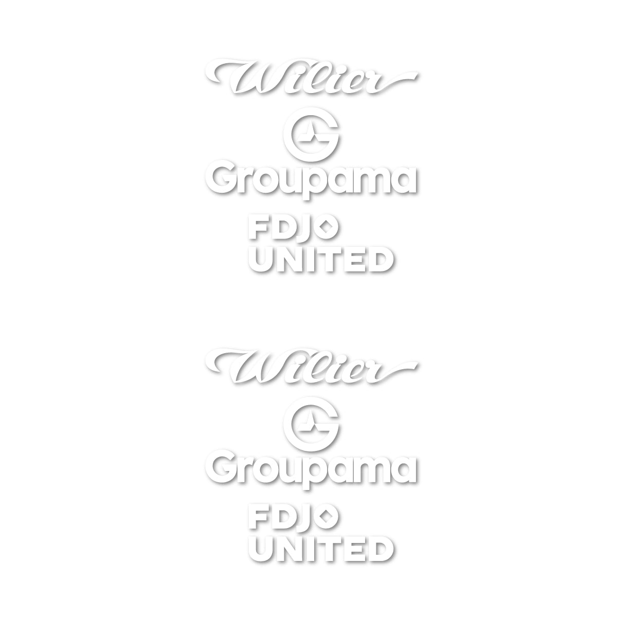 Stickers cadre vélo Wilier Groupama FDJO United Logo 2 autocollant vinyle