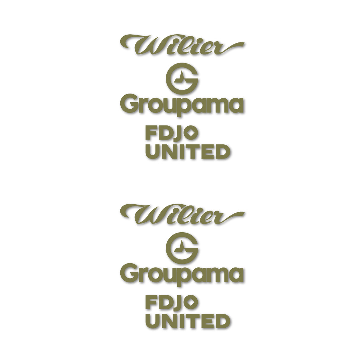 Stickers cadre vélo Wilier Groupama FDJO United Logo 2 autocollant vinyle