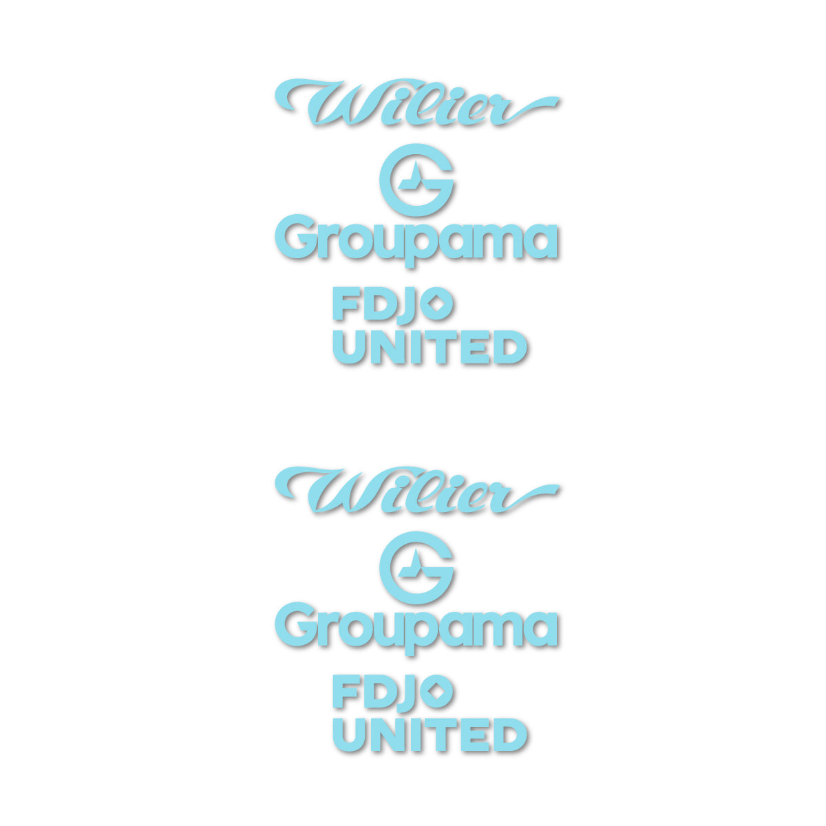 Stickers cadre vélo Wilier Groupama FDJO United Logo 2 autocollant vinyle