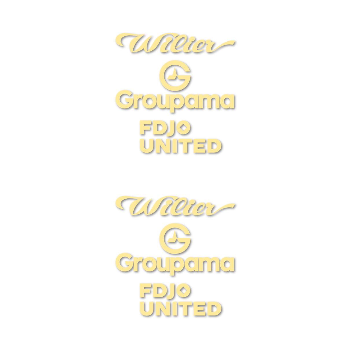 Stickers cadre vélo Wilier Groupama FDJO United Logo 2 autocollant vinyle