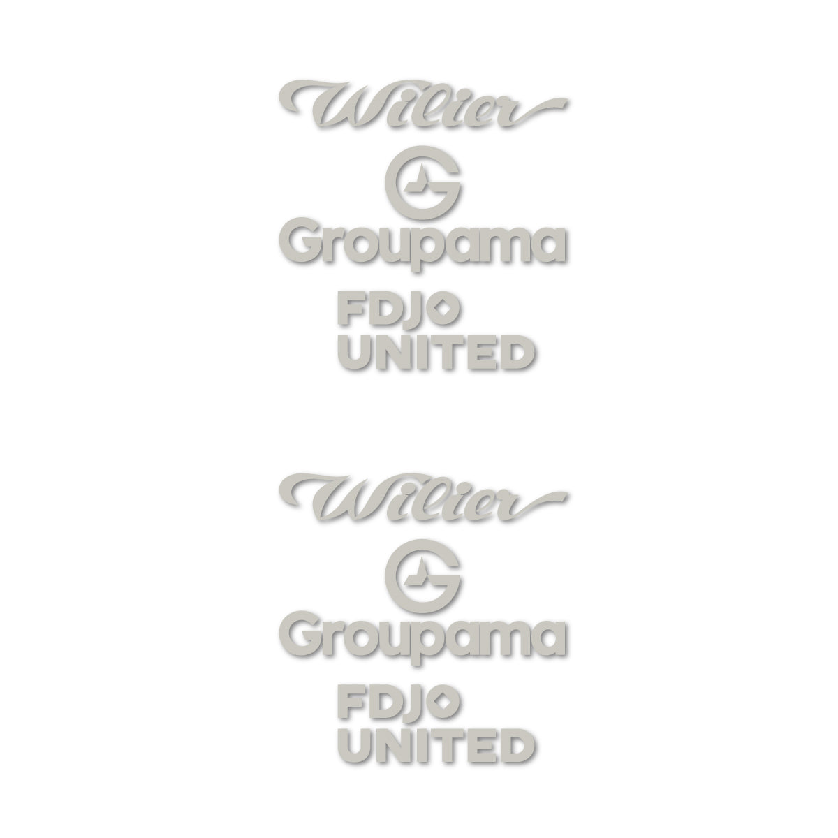 Stickers cadre vélo Wilier Groupama FDJO United Logo 2 autocollant vinyle