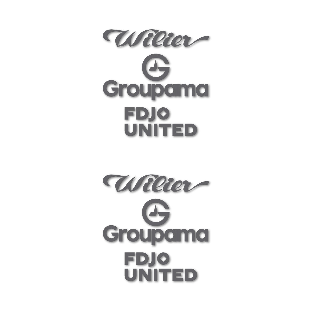 Stickers cadre vélo Wilier Groupama FDJO United Logo 2 autocollant vinyle
