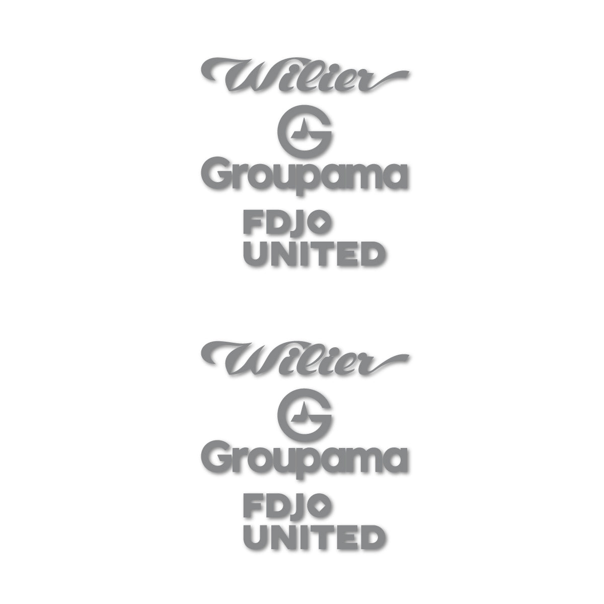 Stickers cadre vélo Wilier Groupama FDJO United Logo 2 autocollant vinyle