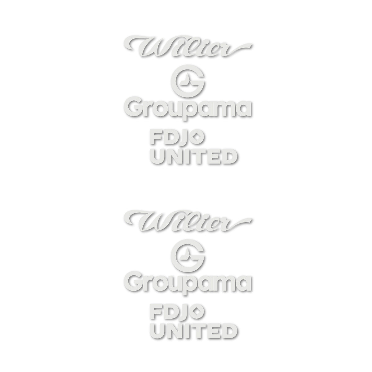 Stickers cadre vélo Wilier Groupama FDJO United Logo 2 autocollant vinyle