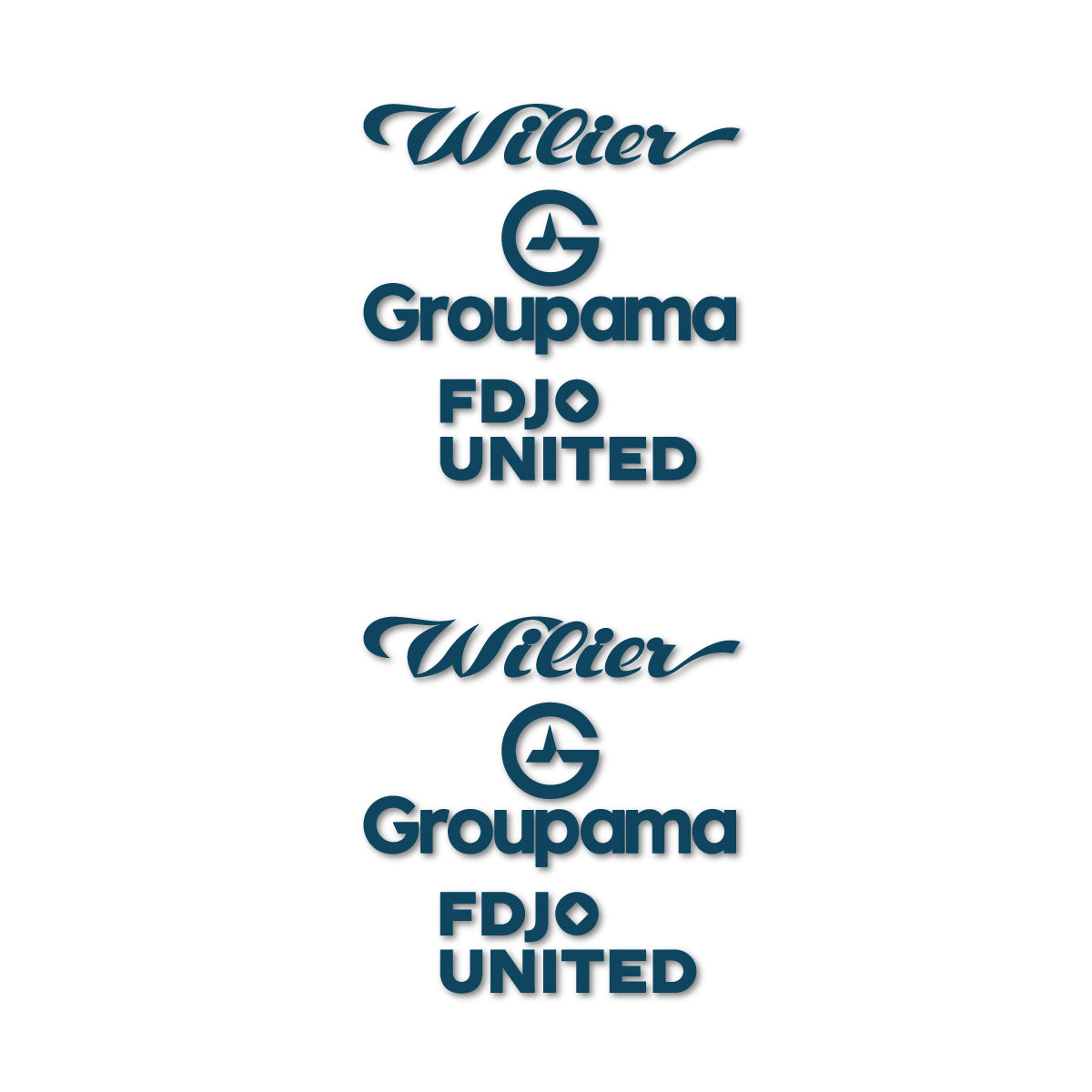 Stickers cadre vélo Wilier Groupama FDJO United Logo 2 autocollant vinyle