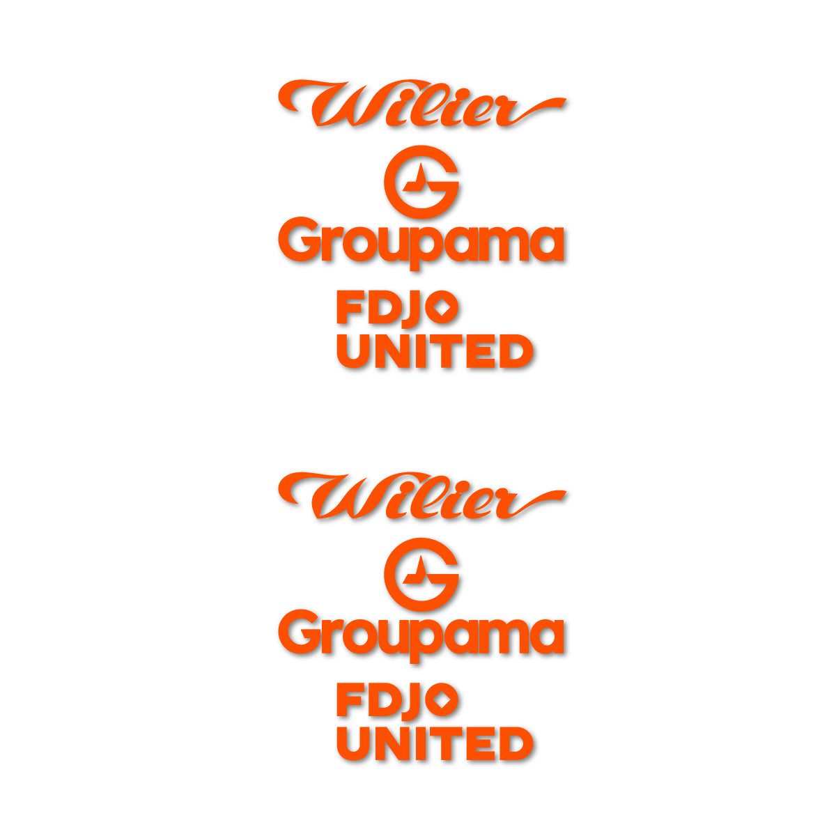 Stickers cadre vélo Wilier Groupama FDJO United Logo 2 autocollant vinyle