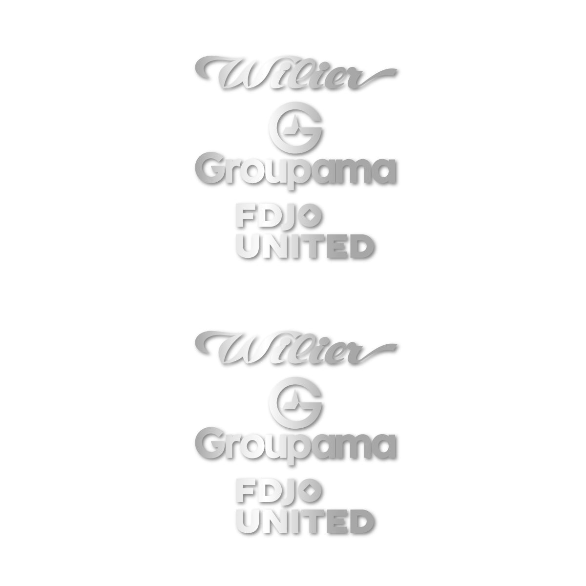 Stickers cadre vélo Wilier Groupama FDJO United Logo 2 autocollant vinyle