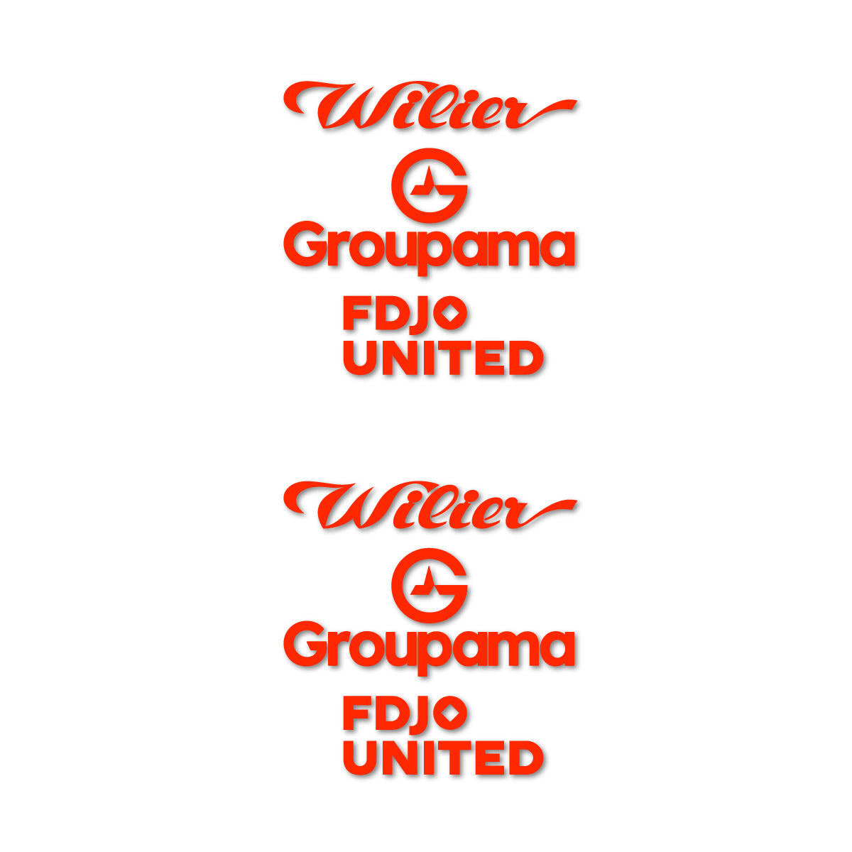 Stickers cadre vélo Wilier Groupama FDJO United Logo 2 autocollant vinyle