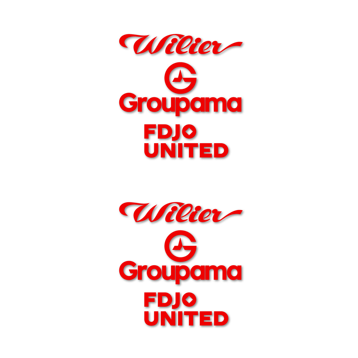 Stickers cadre vélo Wilier Groupama FDJO United Logo 2 autocollant vinyle