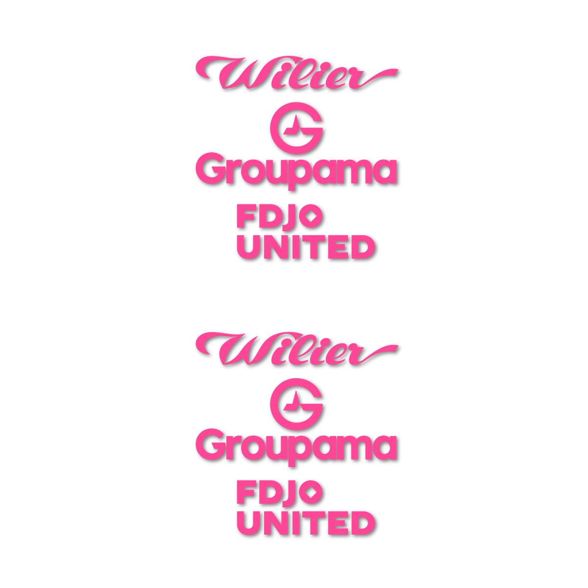 Stickers cadre vélo Wilier Groupama FDJO United Logo 2 autocollant vinyle