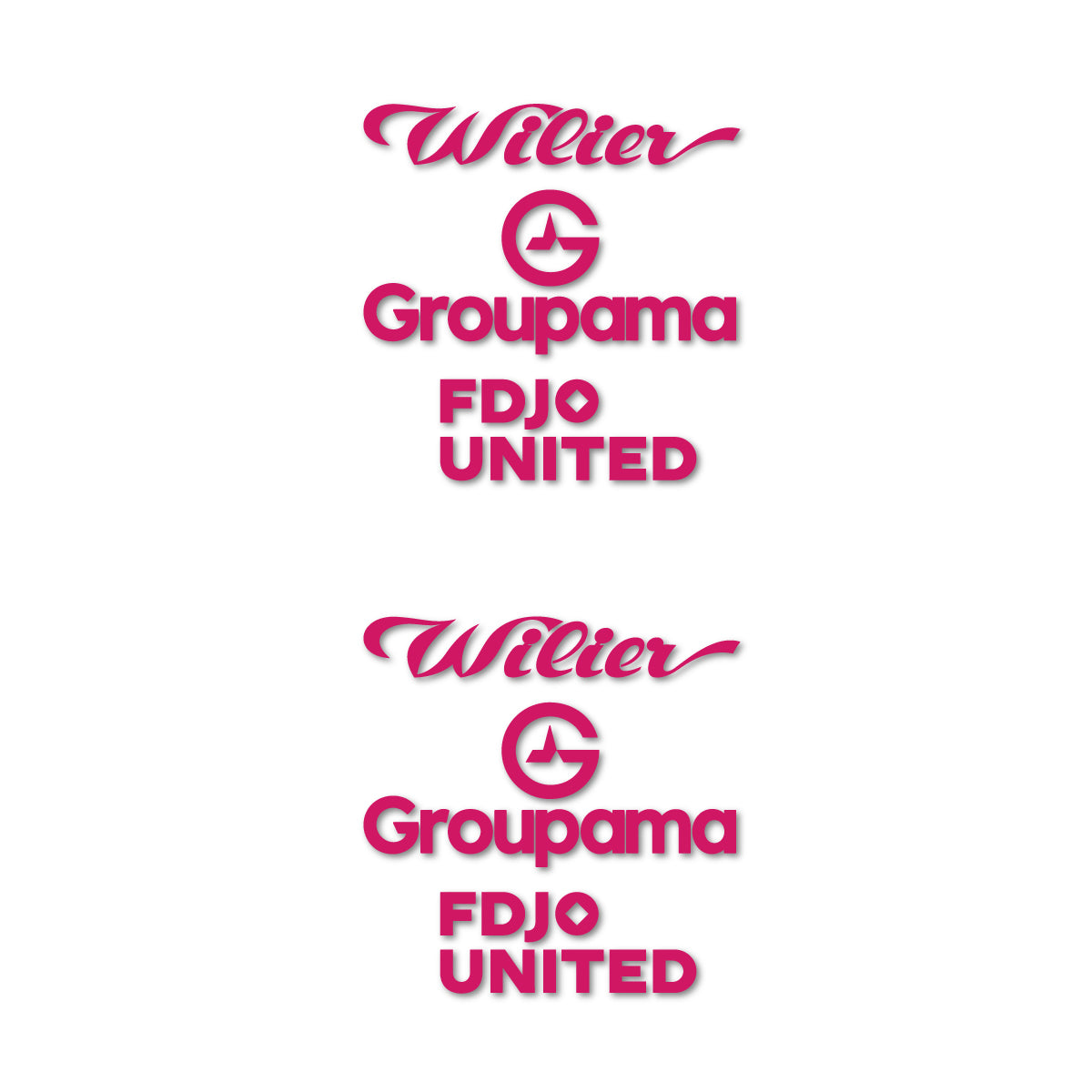 Stickers cadre vélo Wilier Groupama FDJO United Logo 2 autocollant vinyle