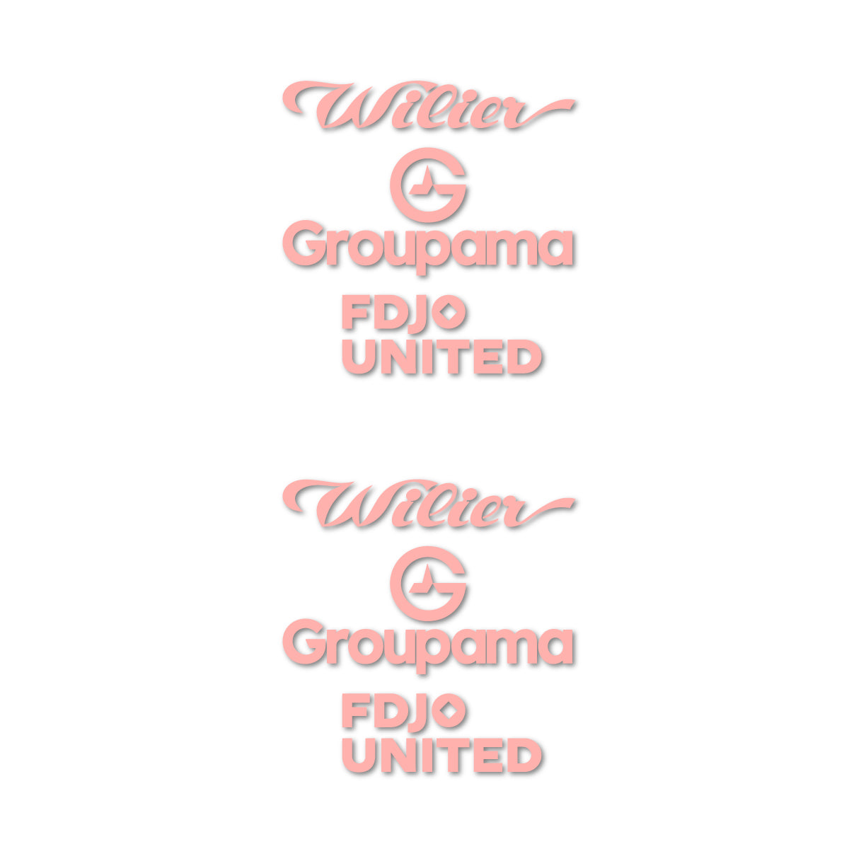 Stickers cadre vélo Wilier Groupama FDJO United Logo 2 autocollant vinyle