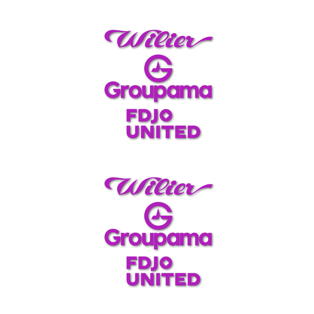Stickers cadre vélo Wilier Groupama FDJO United Logo 2 autocollant vinyle