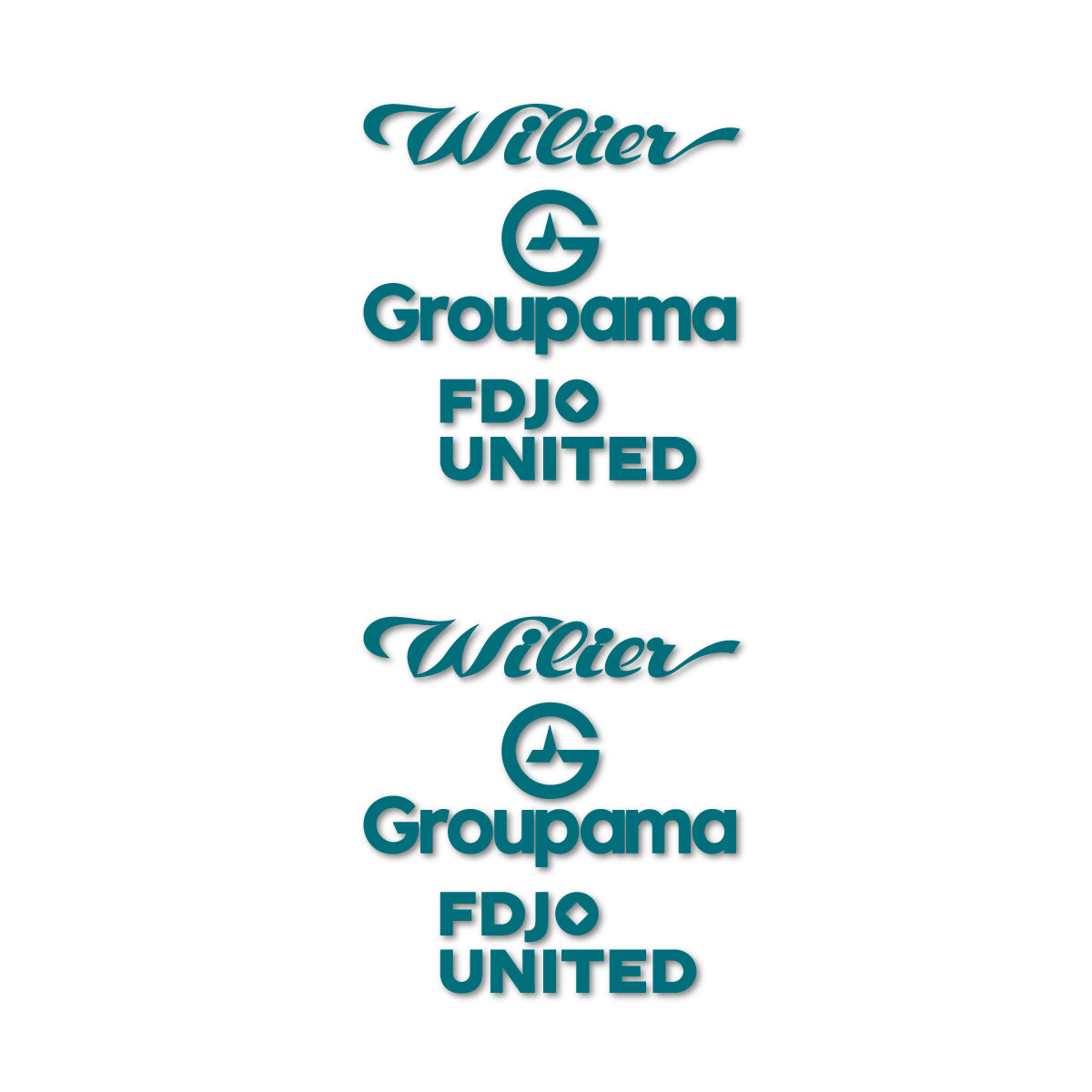 Stickers cadre vélo Wilier Groupama FDJO United Logo 2 autocollant vinyle