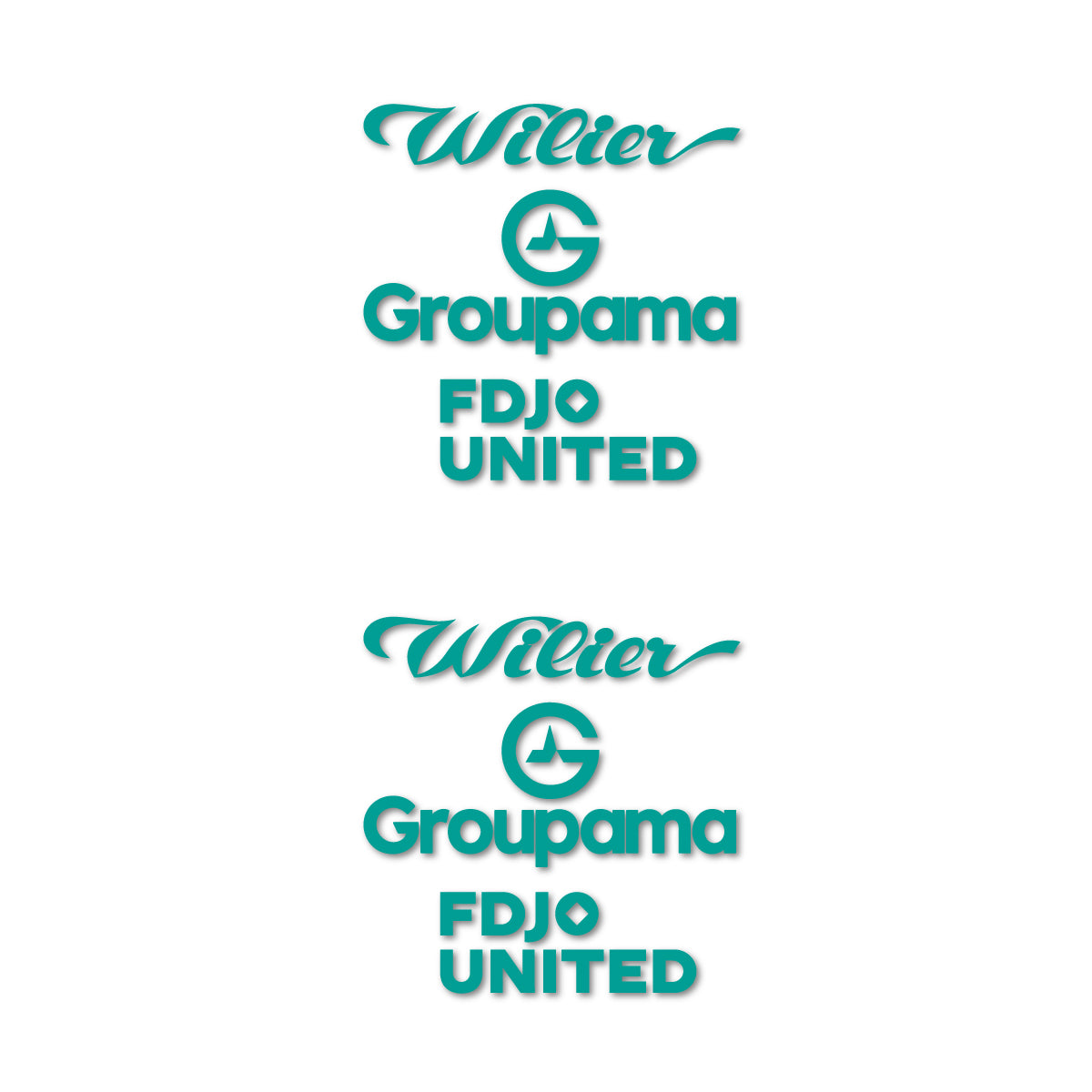Stickers cadre vélo Wilier Groupama FDJO United Logo 2 autocollant vinyle