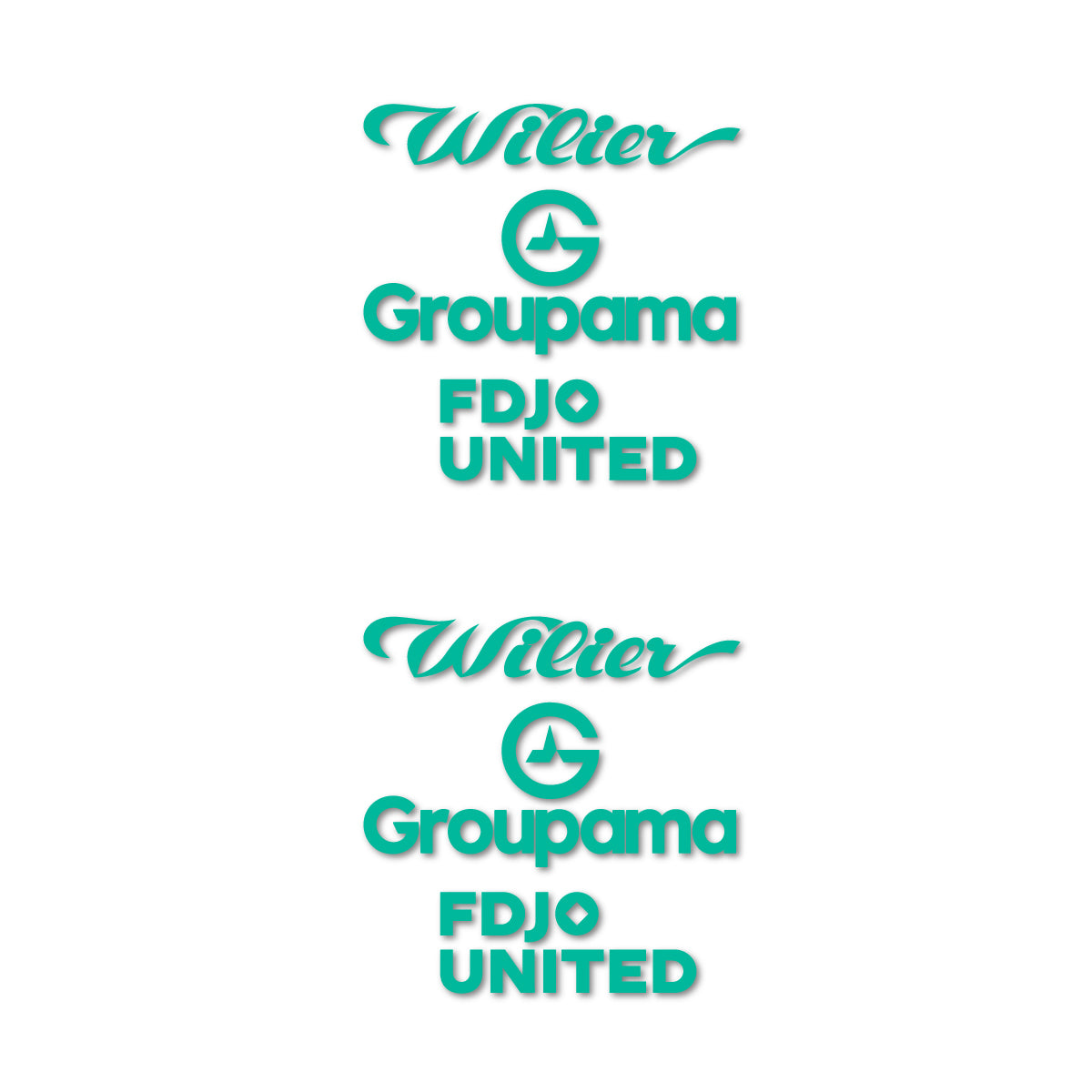 Stickers cadre vélo Wilier Groupama FDJO United Logo 2 autocollant vinyle