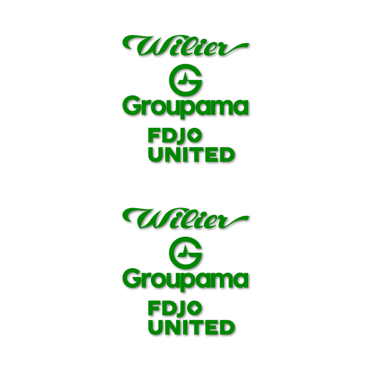 Stickers cadre vélo Wilier Groupama FDJO United Logo 2 autocollant vinyle