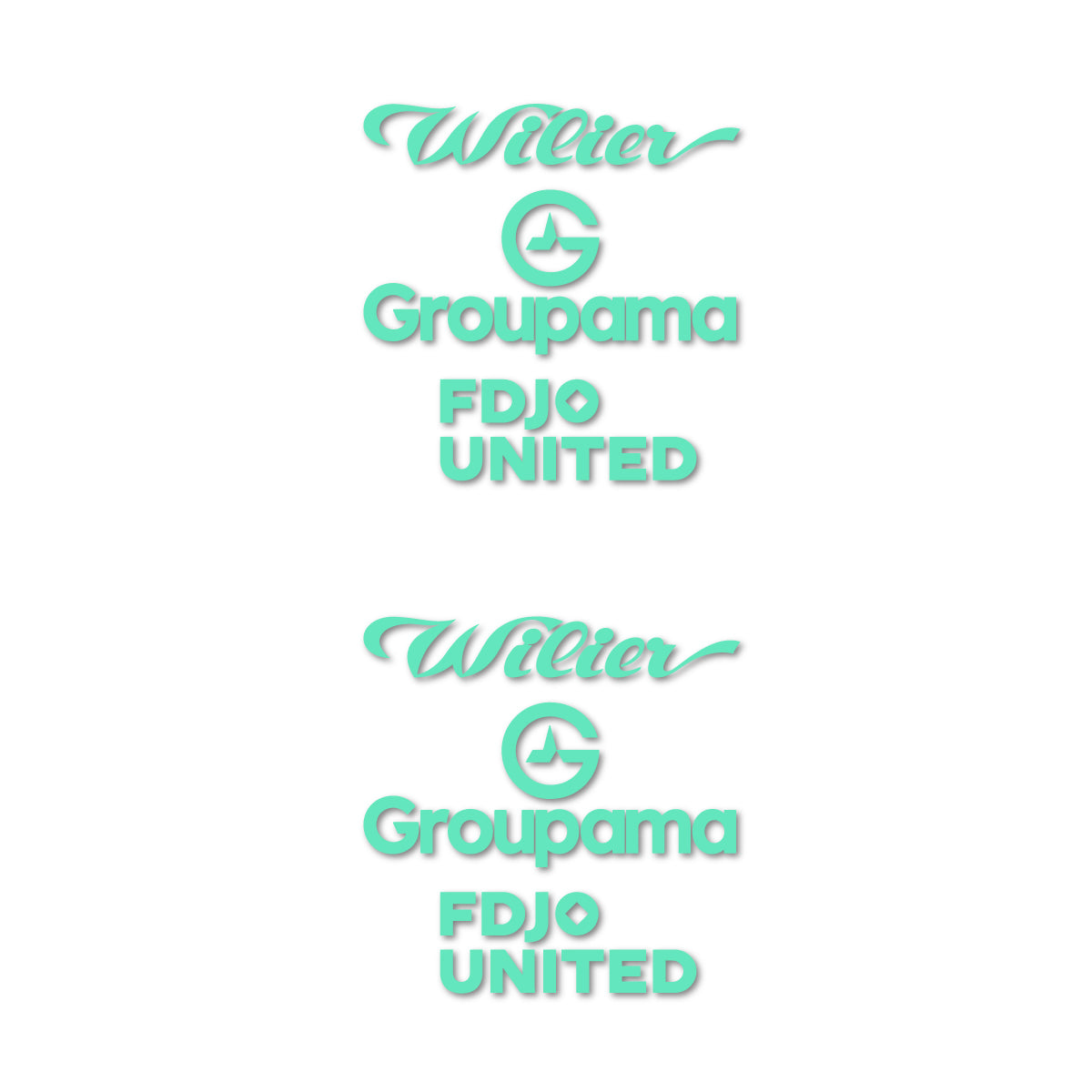 Stickers cadre vélo Wilier Groupama FDJO United Logo 2 autocollant vinyle