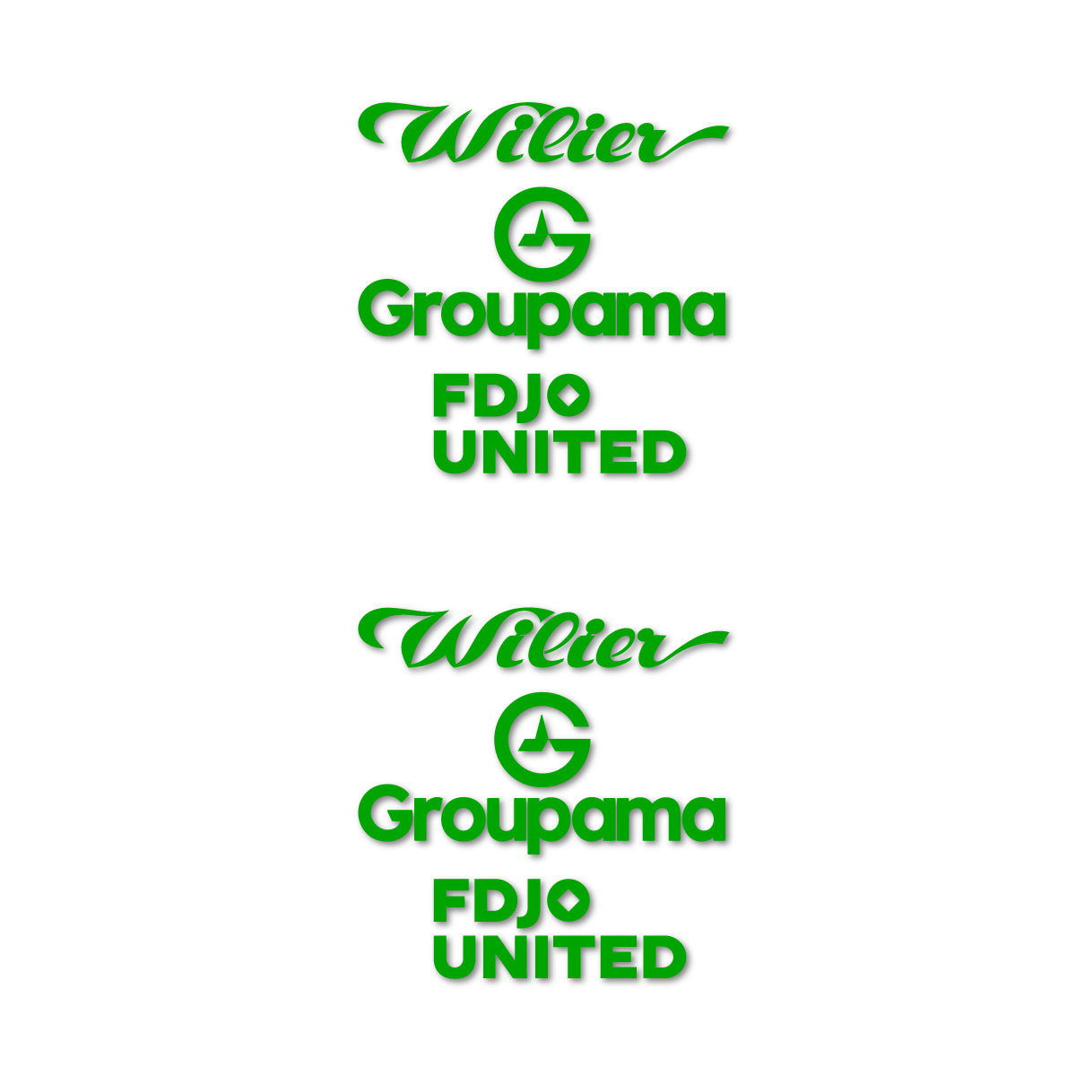 Stickers cadre vélo Wilier Groupama FDJO United Logo 2 autocollant vinyle