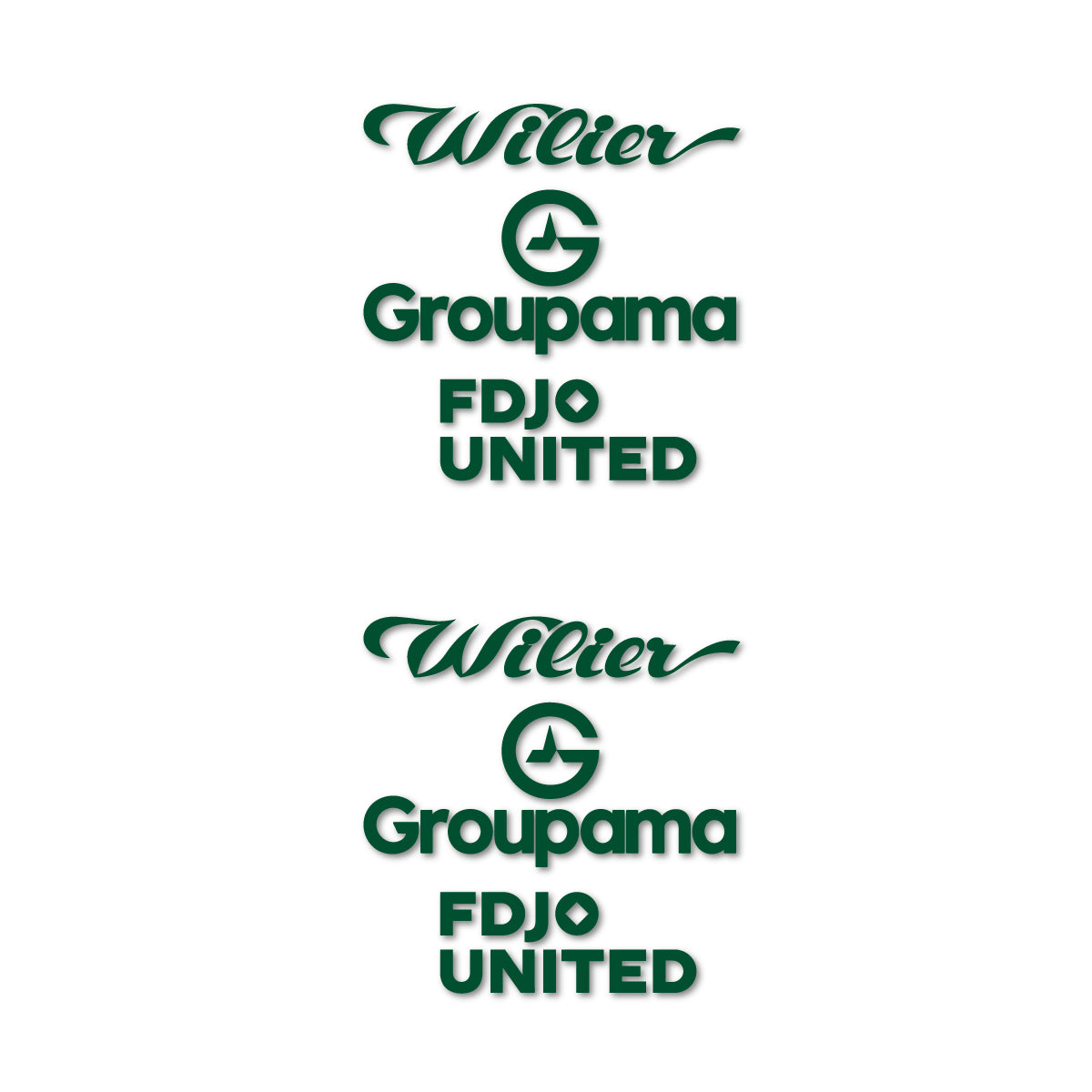 Stickers cadre vélo Wilier Groupama FDJO United Logo 2 autocollant vinyle