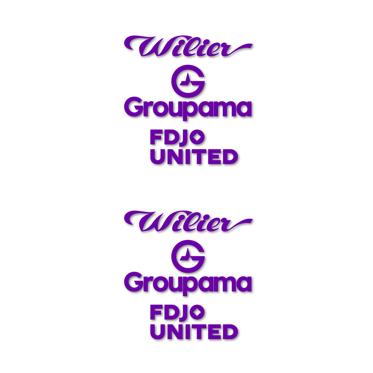 Stickers cadre vélo Wilier Groupama FDJO United Logo 2 autocollant vinyle