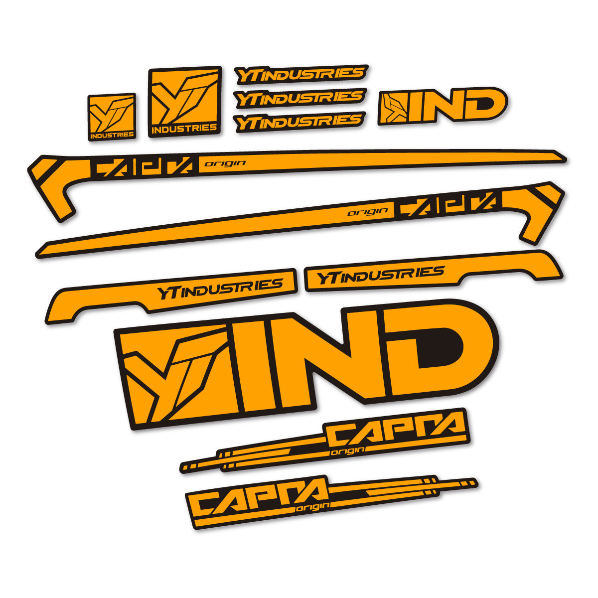 Stickers cadre vélo YT Capra AL 2015 autocollant vinyle
