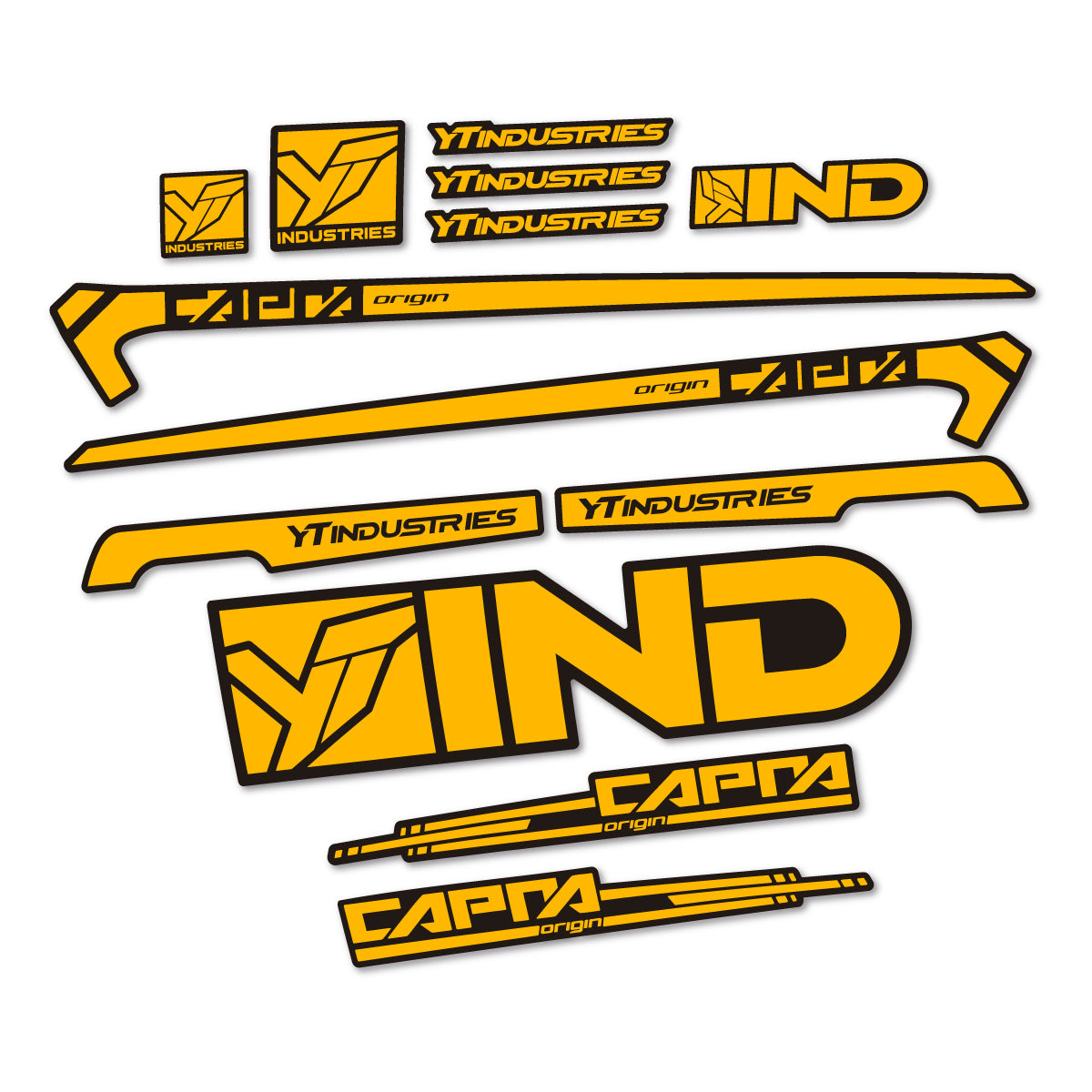 Stickers cadre vélo YT Capra AL 2015 autocollant vinyle