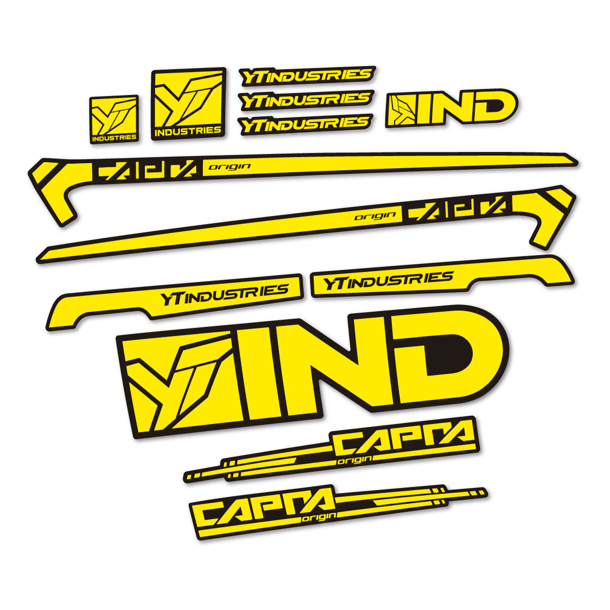 Stickers cadre vélo YT Capra AL 2015 autocollant vinyle