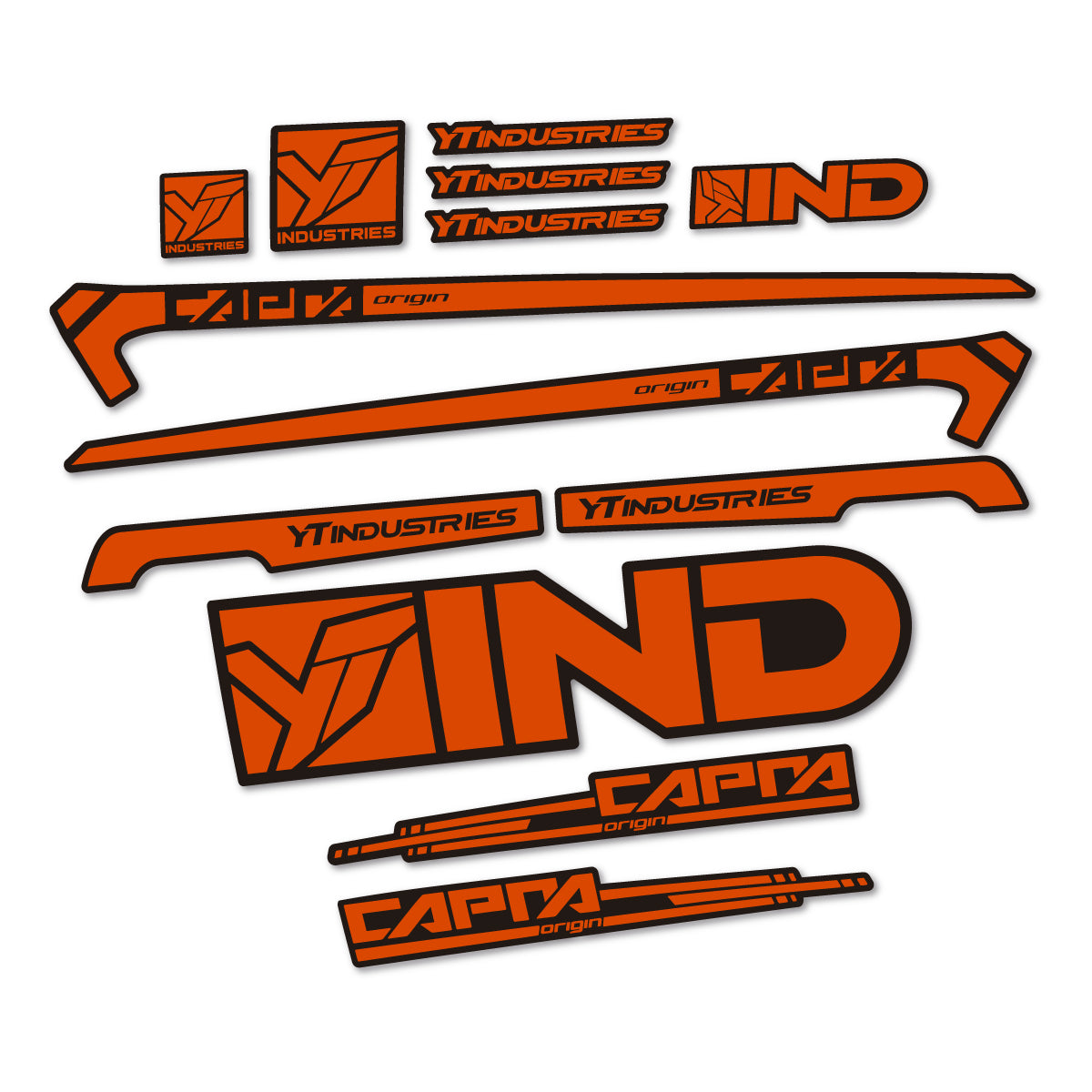 Stickers cadre vélo YT Capra AL 2015 autocollant vinyle