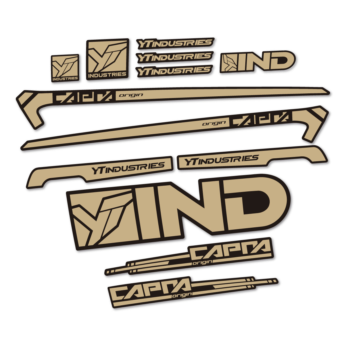 Stickers cadre vélo YT Capra AL 2015 autocollant vinyle