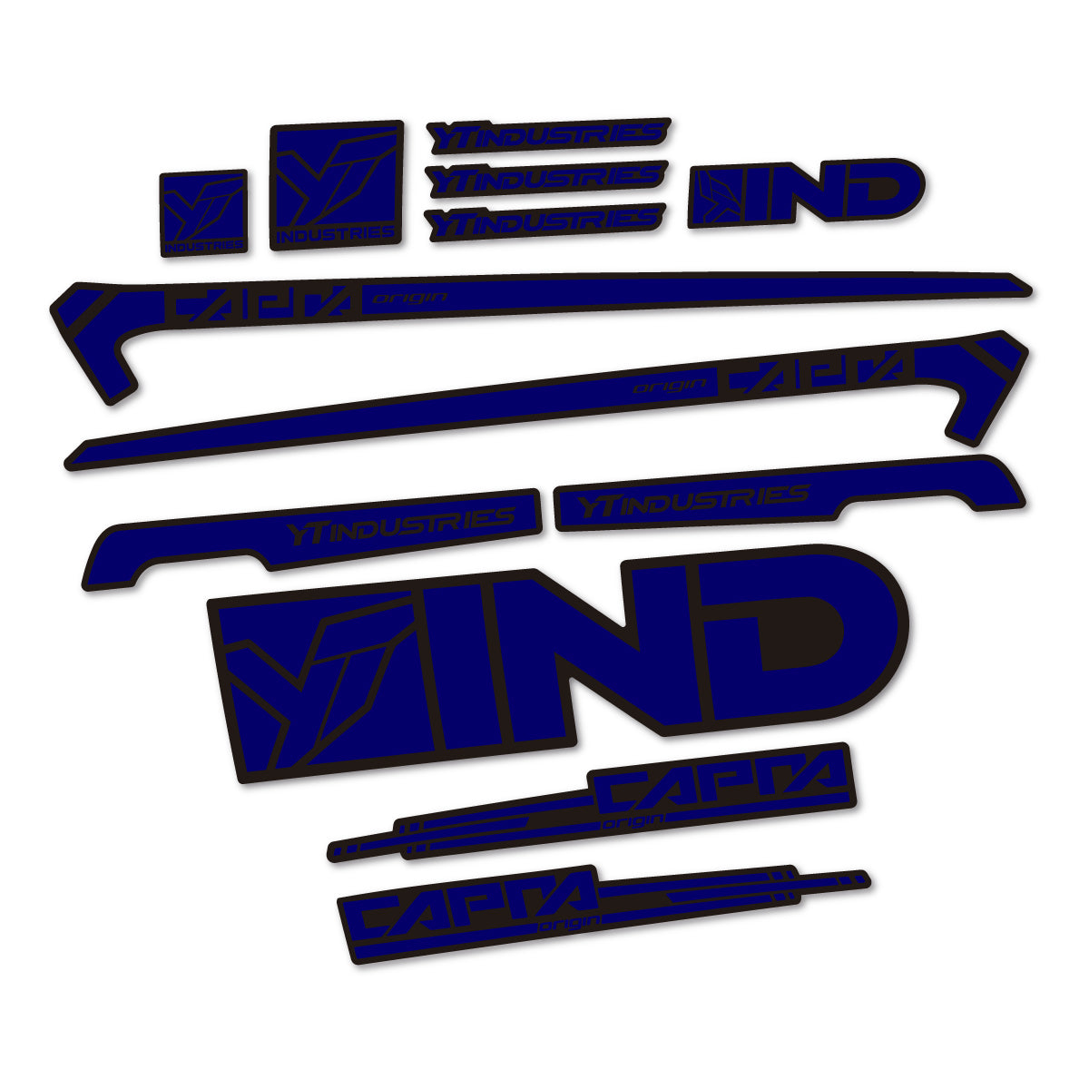 Stickers cadre vélo YT Capra AL 2015 autocollant vinyle
