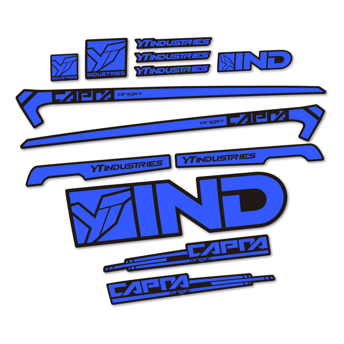 Stickers cadre vélo YT Capra AL 2015 autocollant vinyle
