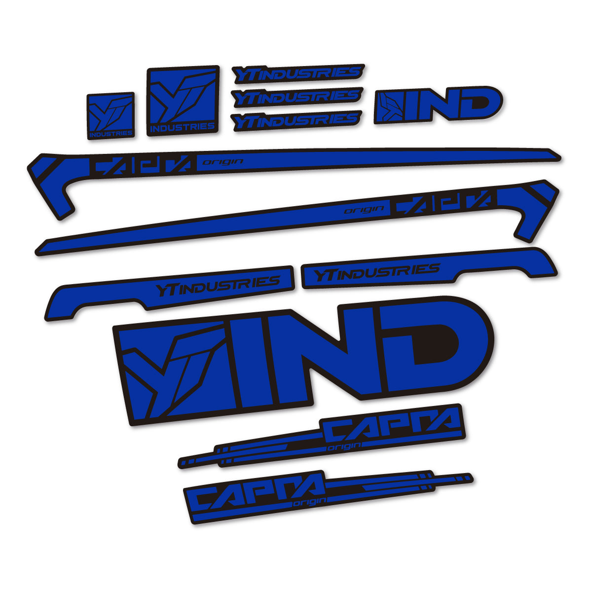 Stickers cadre vélo YT Capra AL 2015 autocollant vinyle