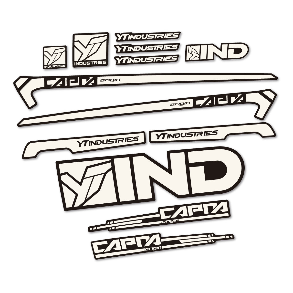 Stickers cadre vélo YT Capra AL 2015 autocollant vinyle