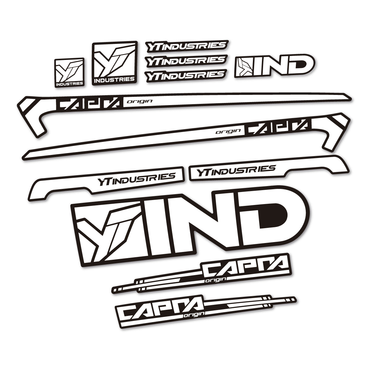 Stickers cadre vélo YT Capra AL 2015 autocollant vinyle